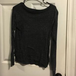 Black/grey Crew neck long sleeve