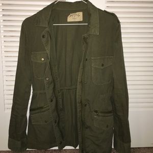 Lily Aldrige x velvet green army / utility jacket!