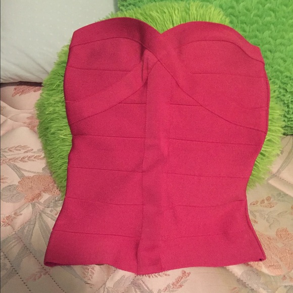 Hot pink Bebe tube top