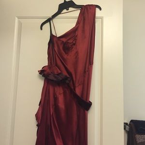 Marc Jacobs one shoulder asymmetrical gown