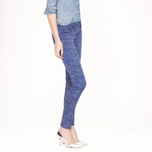 J. Crew Toothpick Jeans in Basketweave