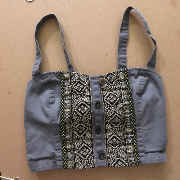 Urban outfitters embellished crop top / bralette