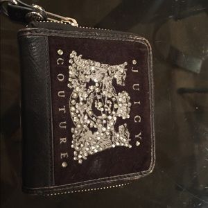 Juicy Couture Small Black Sequined Wallet