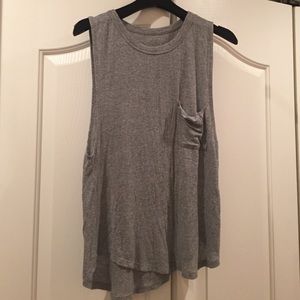 Brandy Melville grey muscle tee