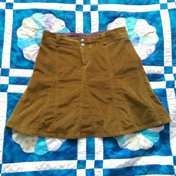 Brown corduroy Athleta mini skirt - Picture 1 of 3