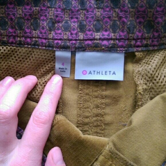 Brown corduroy Athleta mini skirt - Picture 3 of 3