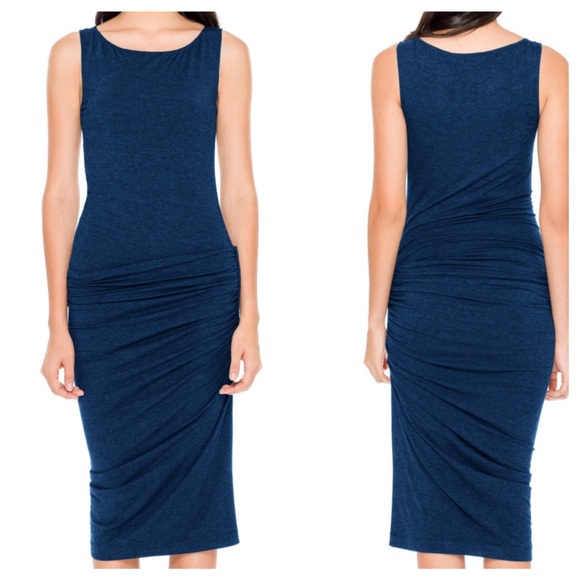 Max Studio Jersey Side Shirred Dress - Small - Picture 1 of 2