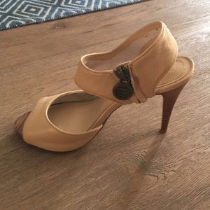 Max Studio open toe heels, new!