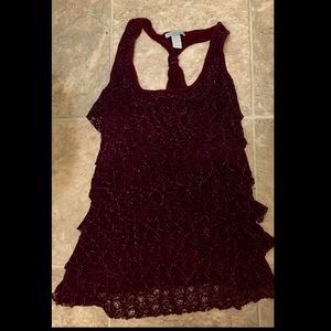 Charlotte Russe Burgundy Top