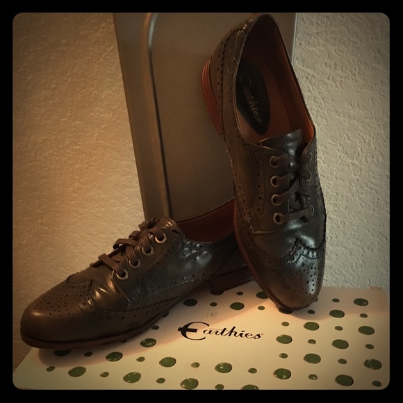 Earthies Treviso Walnut Brown Women's Oxfords-6.5