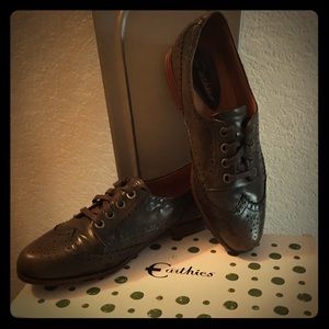 Earthies Treviso Walnut Brown Women's Oxfords-6.5