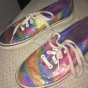 Rainbow vans very comfy
