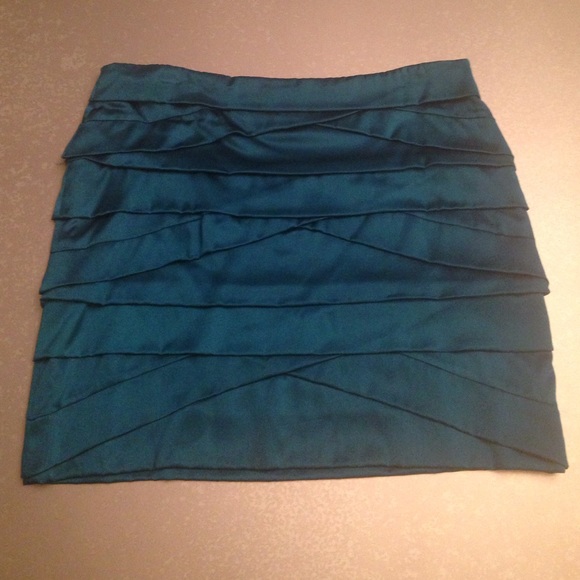 DVF silk pleated mini skirt
