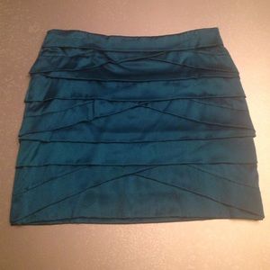 DVF silk pleated mini skirt
