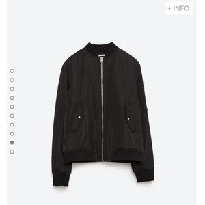 Zara Nylon Bomber Jacket
