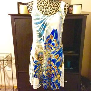 **NEVER WORN *** Peacock inspired dress
