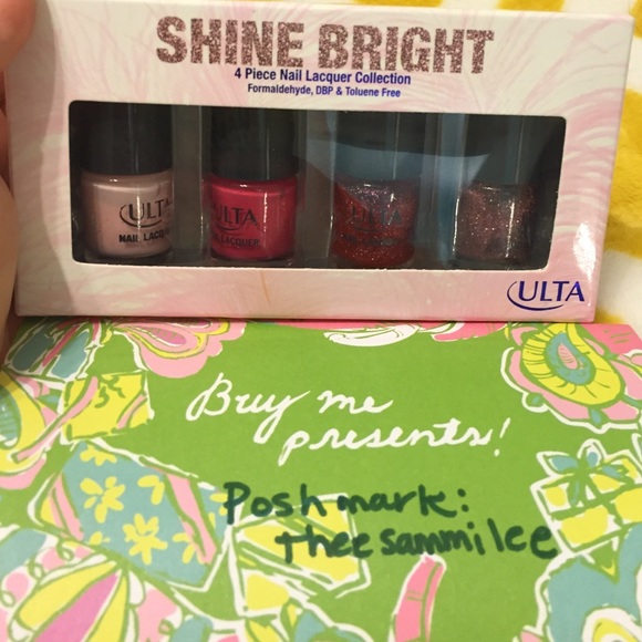 Ulta Nail Polish set💅🏼 Pink, Red, Glitter✨