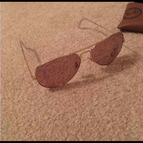 Pink Aviator Ray Ban Sunglasses
