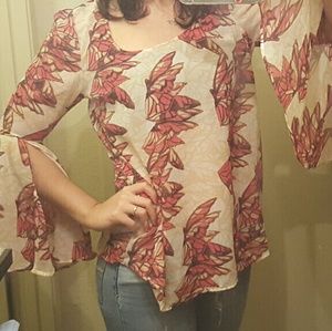 Butterfly Bohemian Top