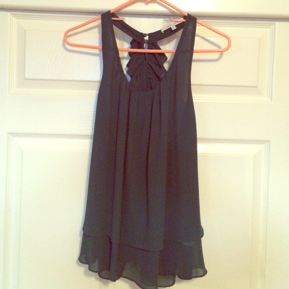 Chiffon green tank