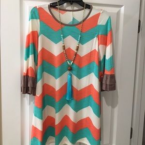 Chevron print dress