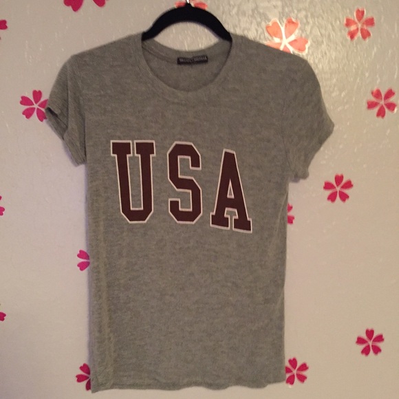 Grey USA top