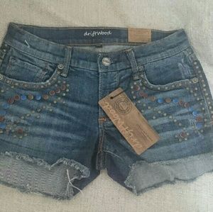 Sold. Driftwood Premium Denim Shorts
