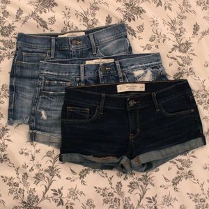 ABERCROMBIE JEANS SHORTS VARIETY BUNDLE