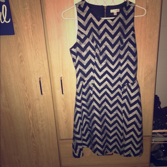 Brand New peplum black and white Dress