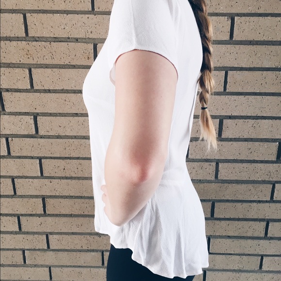 Micheal Kors white peplum top - Picture 2 of 4