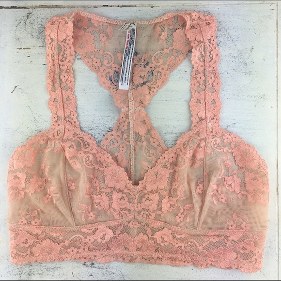 Free People Other - [Free People] Wild Roses Lace Racerback Bralette