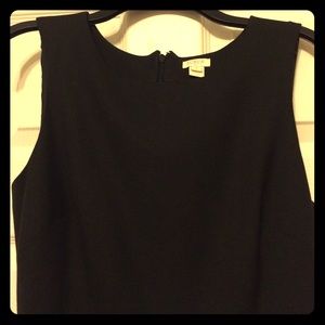 J Crew Black Peplum Dress