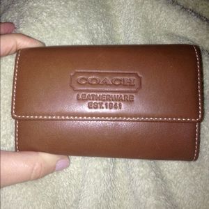 Coach - Brown, Calfskin Leather Wallet
