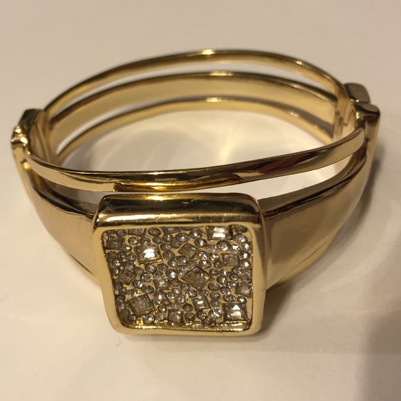Alexis Bittar Crystal Mosaic Bangle Bracelet