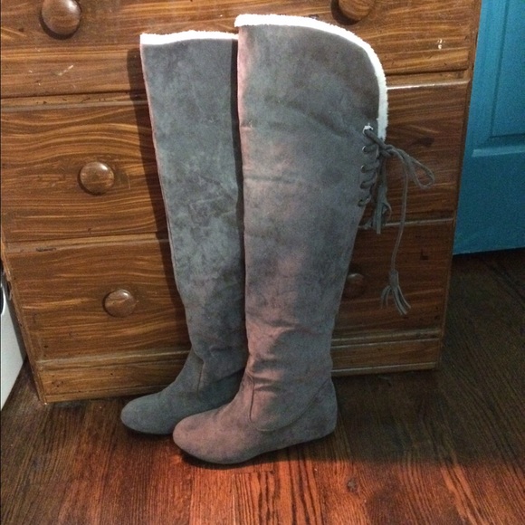 Warm over the knee boots