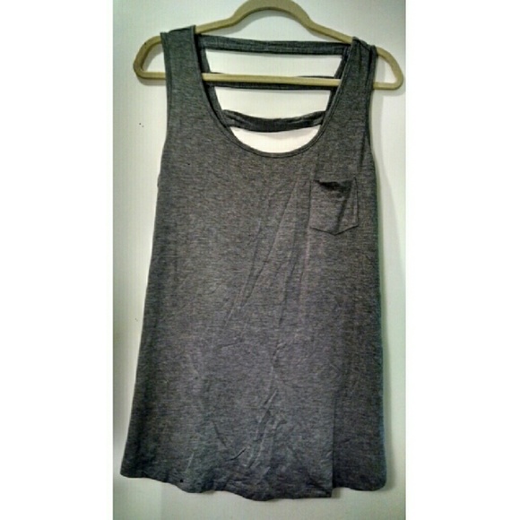 Plus Size Cute grey tank