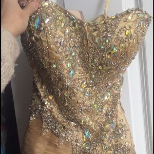 Champagne/Gold Prom dress