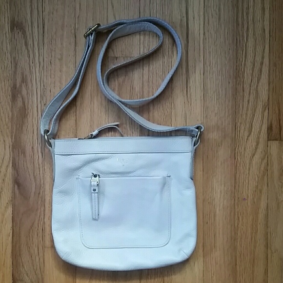 Cream Fossil crossbody