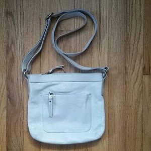 Cream Fossil crossbody