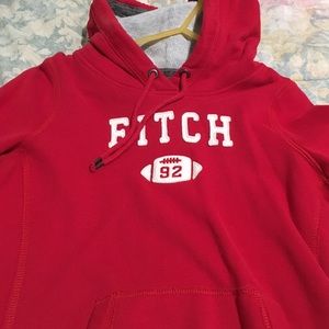 Red aberercrombie hoodie