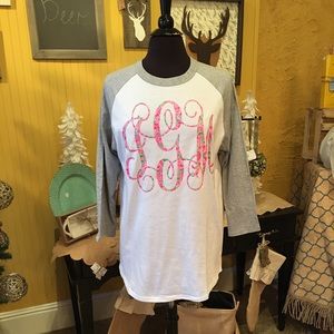 Raglan Tee with {Lily Pulitzer} monogram