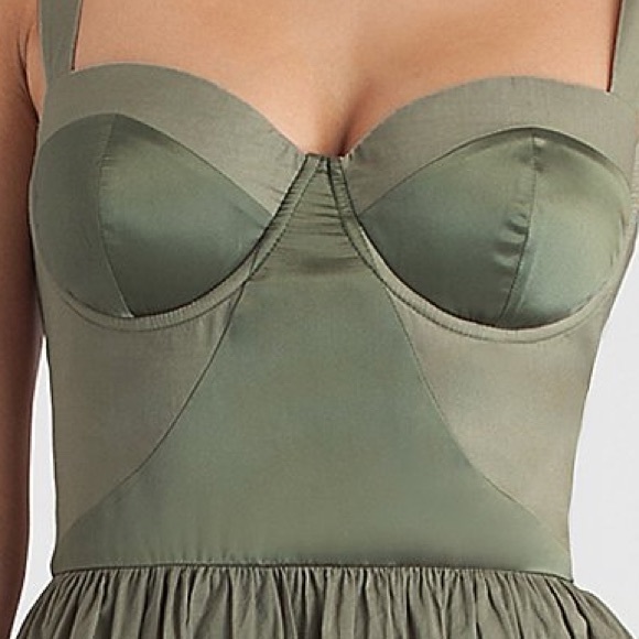 ✨SOLD✨ Marciano Embrace Light Moss Corset Dress 6 - Picture 3 of 4