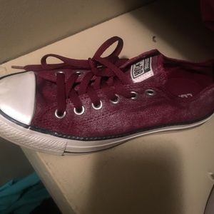 Brand New Burgundy All Star Converse Shoes