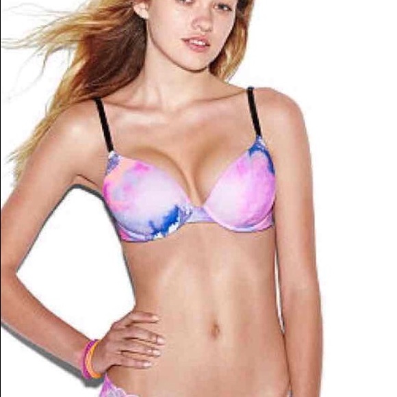 Pastel marble VS push up bra