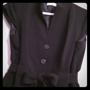 Calvin Klein black mandarin collar dress