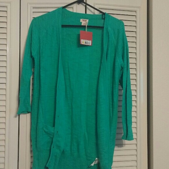 Turquoise cardigan
