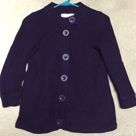 American Eagle purple button sweater cardi