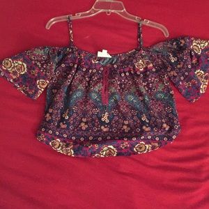 LA Hearts cropped top