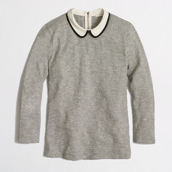 NWOT J. Crew Three-Quarter Sleeve Peter Pan Collar