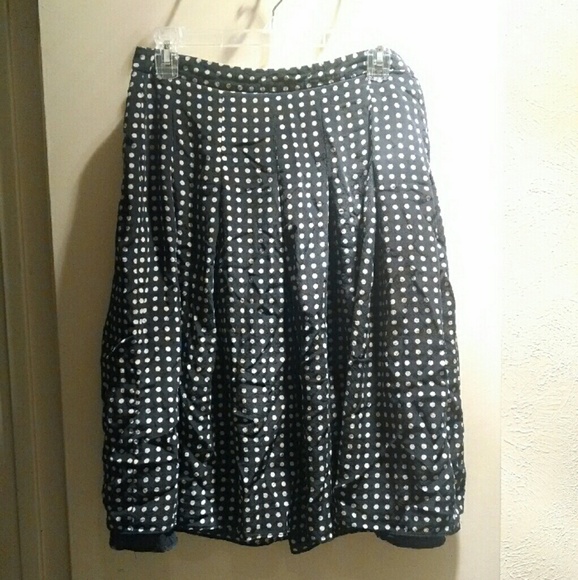 Geoffrey beene high waisted polka dot 50s skirt
